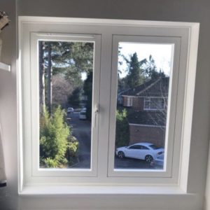 Противопожарное окно белого цвета / серия FRM1167