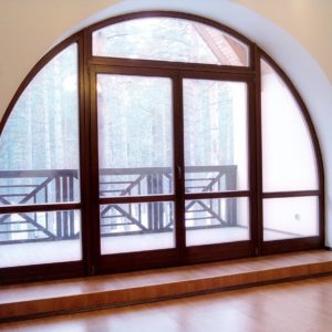 Противопожарный витраж в форме арки / серия FRM7269